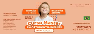 curso master ortodontia infantil brasil banner