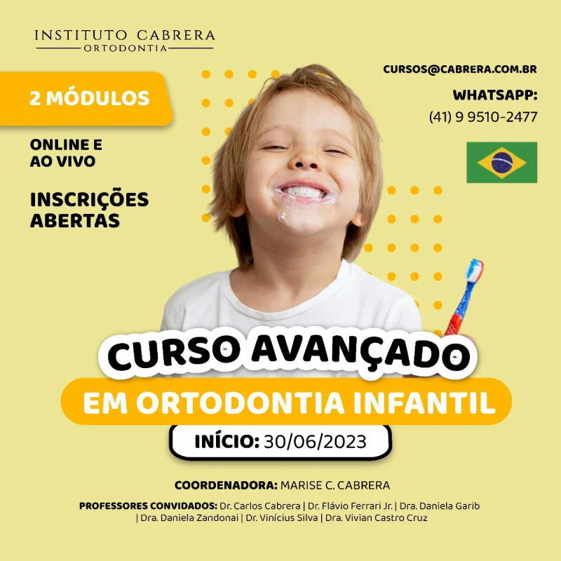curso master ortodontia infantil brasil