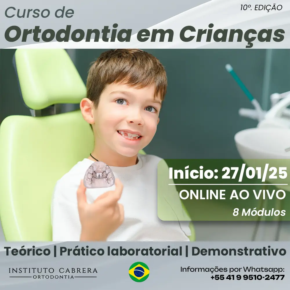 curso Ortodontia em crianças 2025